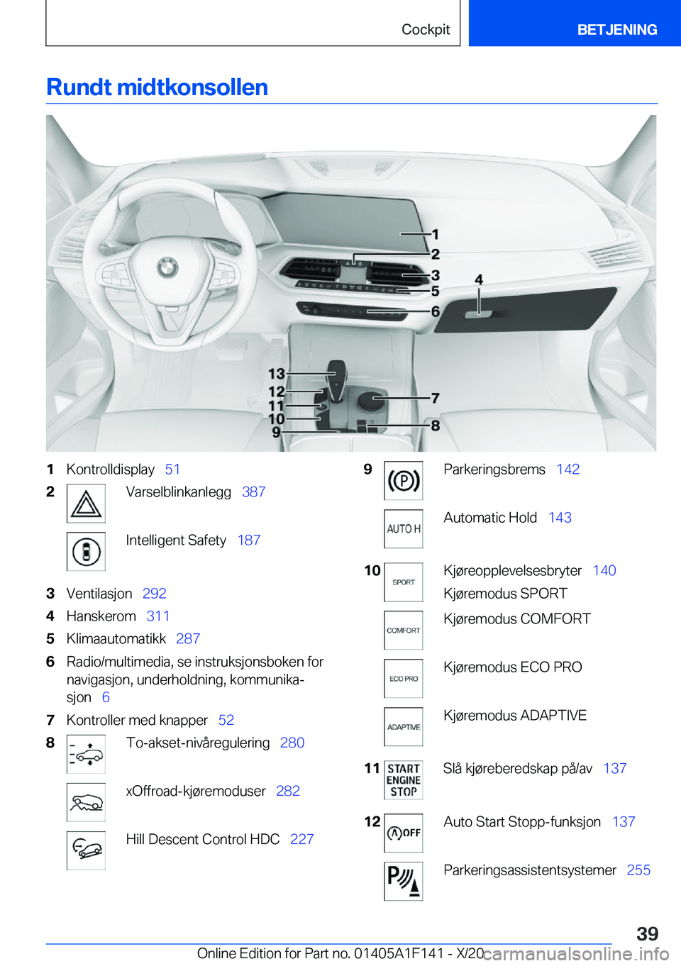 BMW X6 2021  InstruksjonsbØker (in Norwegian) �R�u�n�d�t��m�i�d�t�k�o�n�s�o�l�l�e�n�1�K�o�n�t�r�o�l�l�d�i�s�p�l�a�y\_�5�1�2�V�a�r�s�e�l�b�l�i�n�k�a�n�l�e�g�g\_ �3�8�7�I�n�t�e�l�l�i�g�e�n�t��S�a�f�e�t�y\_�1�8�7�3�V�e�n�t�i�l�a�s�j�o�n\_�