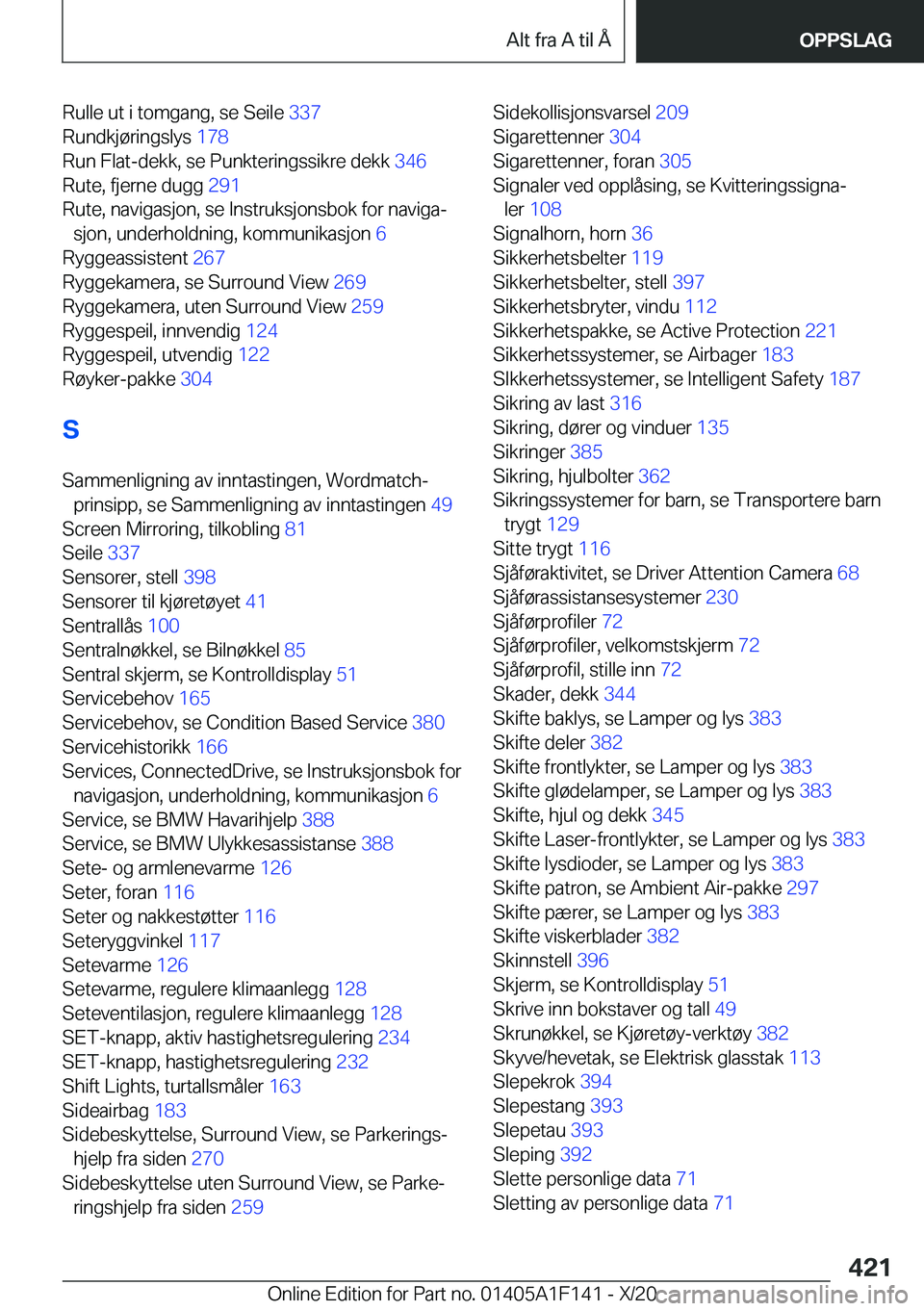 BMW X6 2021  InstruksjonsbØker (in Norwegian) �R�u�l�l�e��u�t��i��t�o�m�g�a�n�g�,��s�e��S�e�i�l�e��3�3�7�
�R�u�n�d�k�j�
