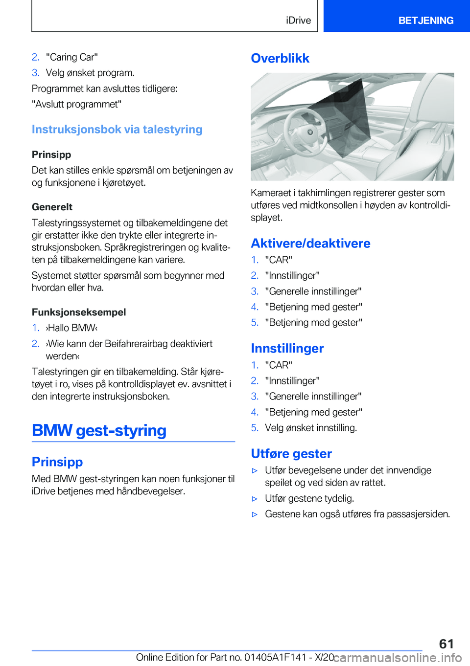 BMW X6 2021  InstruksjonsbØker (in Norwegian) �2�.��C�a�r�i�n�g��C�a�r��3�.�V�e�l�g��