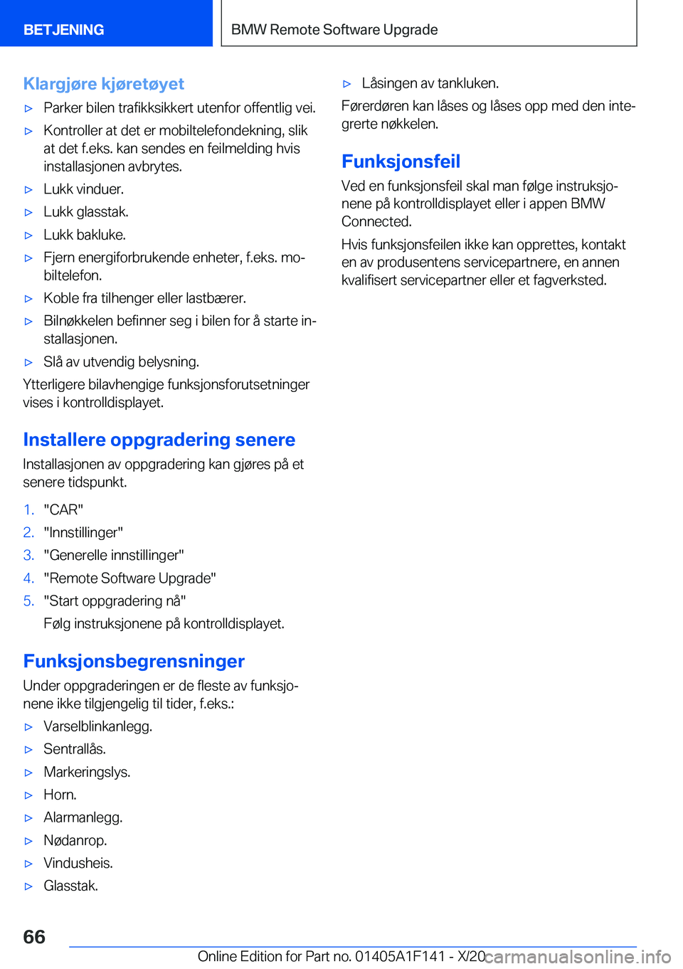 BMW X6 2021  InstruksjonsbØker (in Norwegian) �K�l�a�r�g�j�