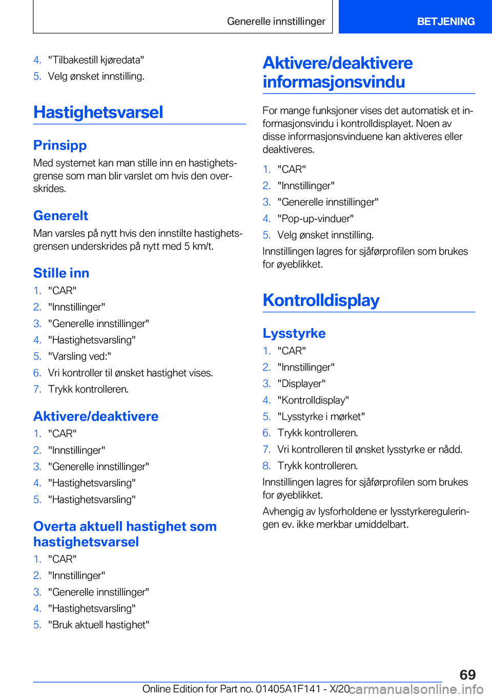 BMW X6 2021  InstruksjonsbØker (in Norwegian) �4�.��T�i�l�b�a�k�e�s�t�i�l�l��k�j�