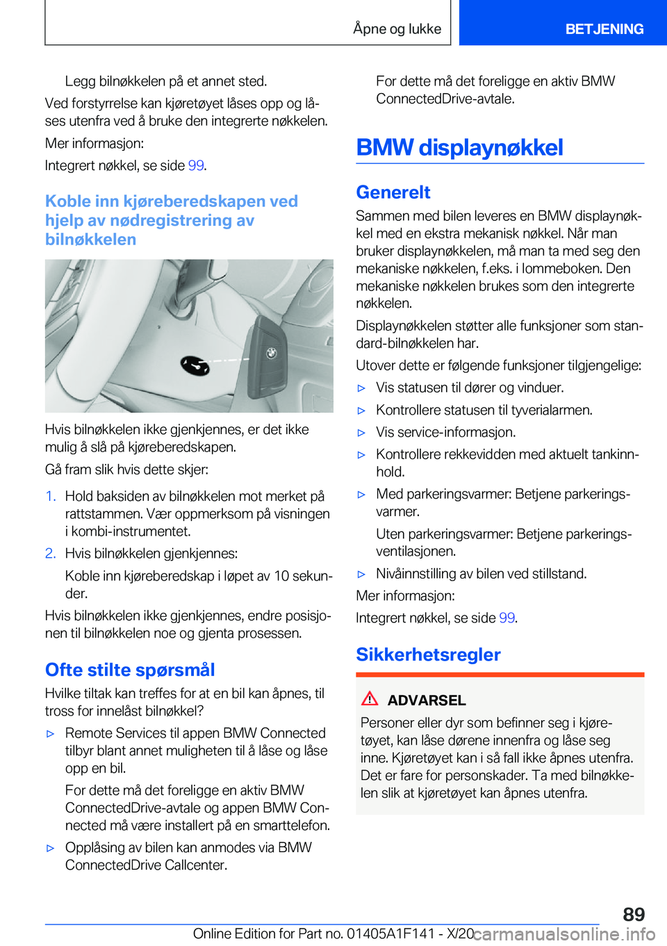 BMW X6 2021  InstruksjonsbØker (in Norwegian) �L�e�g�g��b�i�l�n�