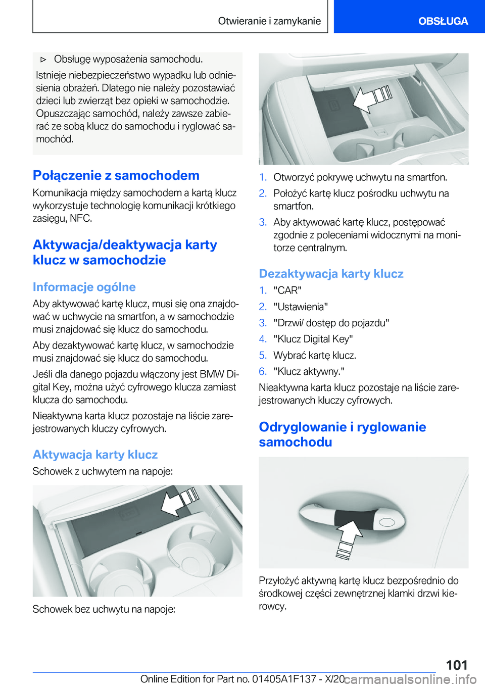 BMW X6 2021  Instrukcja obsługi (in Polish) 'x�O�b�s�ł�u�g�