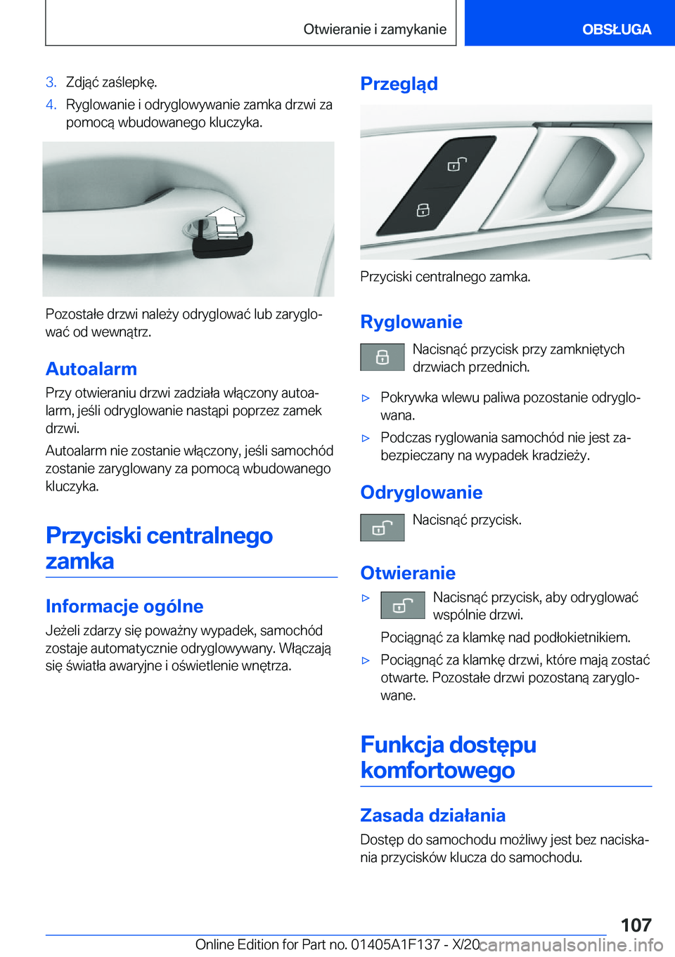 BMW X6 2021  Instrukcja obsługi (in Polish) �3�.�Z�d�j�
