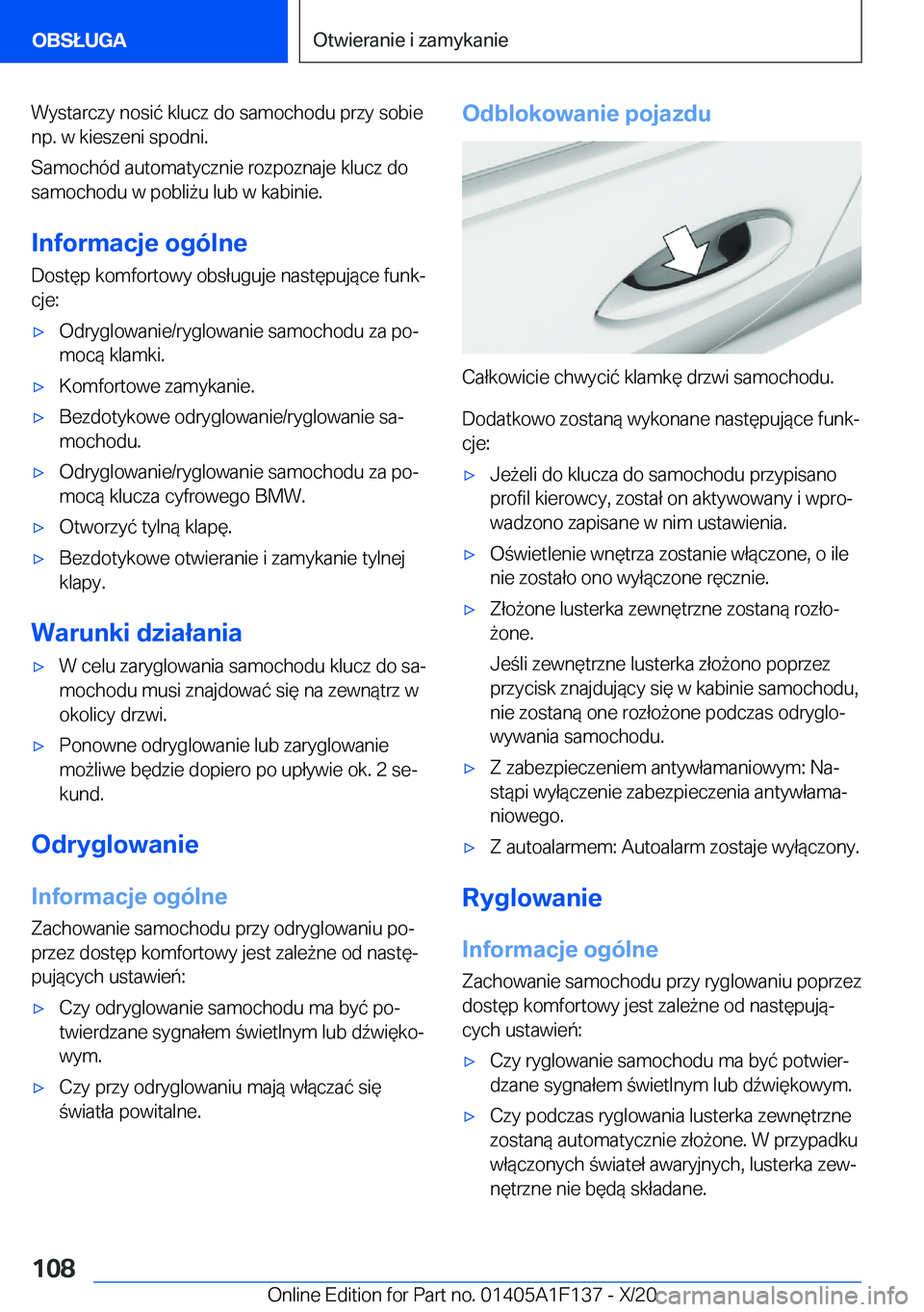 BMW X6 2021  Instrukcja obsługi (in Polish) �W�y�s�t�a�r�c�z�y��n�o�s�i�
