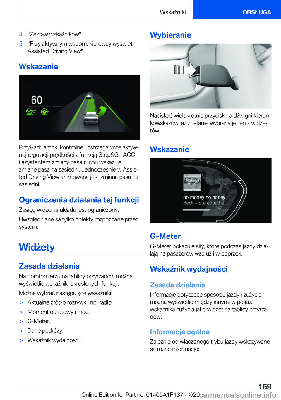 BMW X6 2021  Instrukcja obsługi (in Polish) �4�.��Z�e�s�t�a�w��w�s�k�a7�n�i�k�