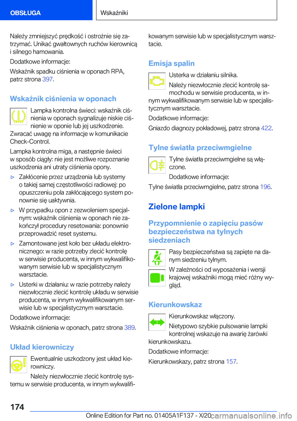 BMW X6 2021  Instrukcja obsługi (in Polish) �N�a�l�e9�y��z�m�n�i�e�j�s�z�y�