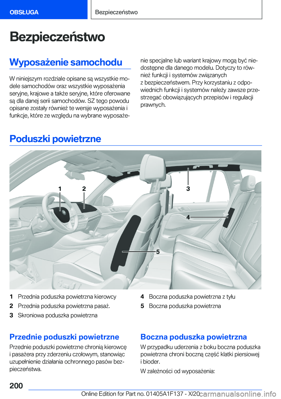 BMW X6 2021  Instrukcja obsługi (in Polish) �B�e�z�p�i�e�c�z�e�