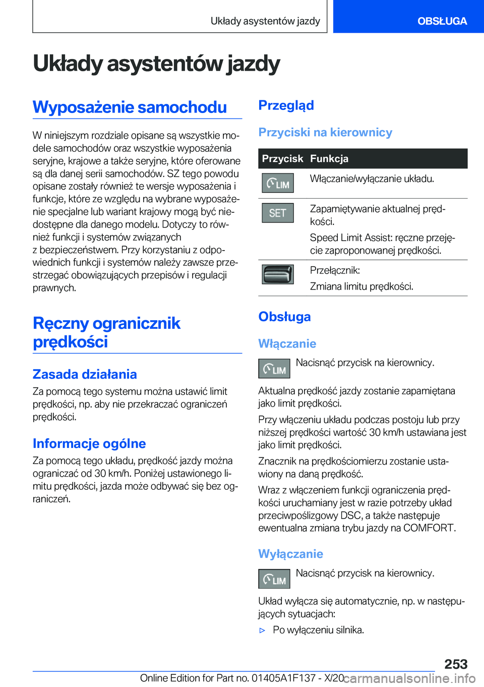 BMW X6 2021  Instrukcja obsługi (in Polish) �U�k�ł�a�d�y��a�s�y�s�t�e�n�t�