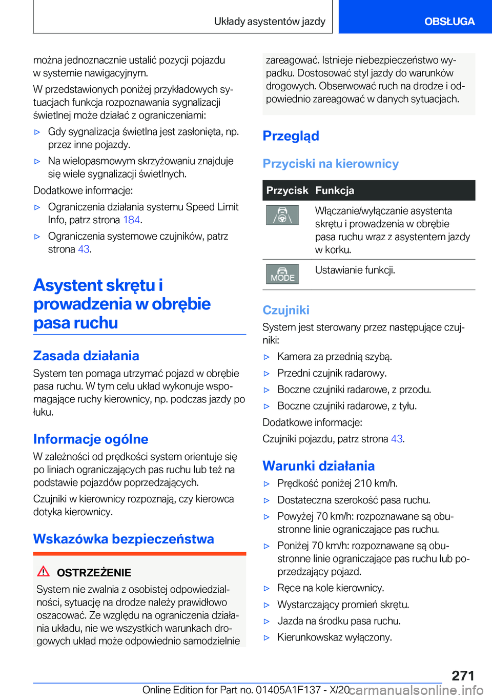 BMW X6 2021  Instrukcja obsługi (in Polish) �m�o9�n�a��j�e�d�n�o�z�n�a�c�z�n�i�e��u�s�t�a�l�i�