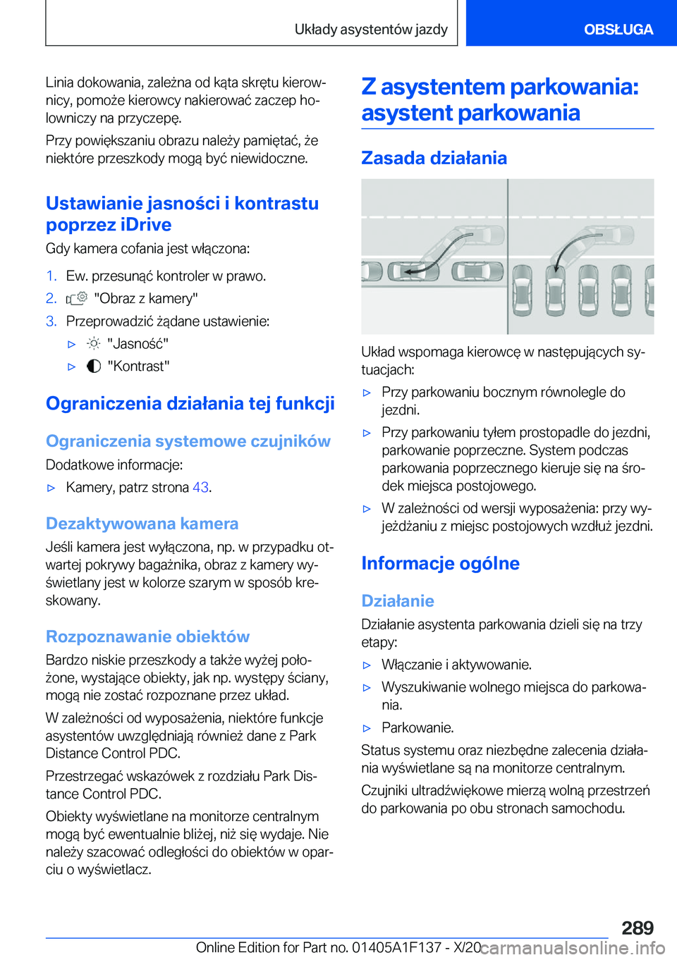 BMW X6 2021  Instrukcja obsługi (in Polish) �L�i�n�i�a��d�o�k�o�w�a�n�i�a�,��z�a�l�e9�n�a��o�d��k�