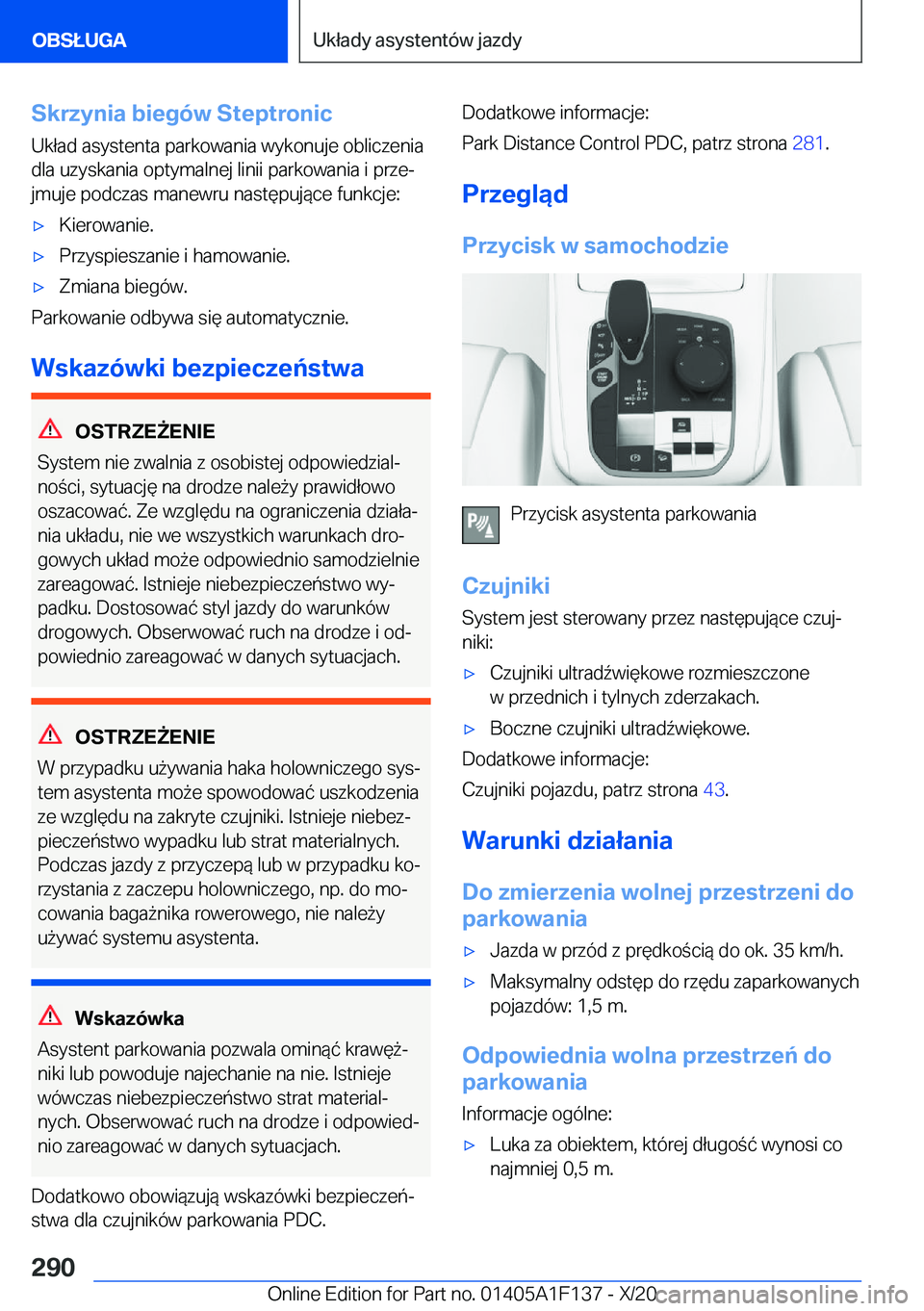 BMW X6 2021  Instrukcja obsługi (in Polish) �S�k�r�z�y�n�i�a��b�i�e�g�