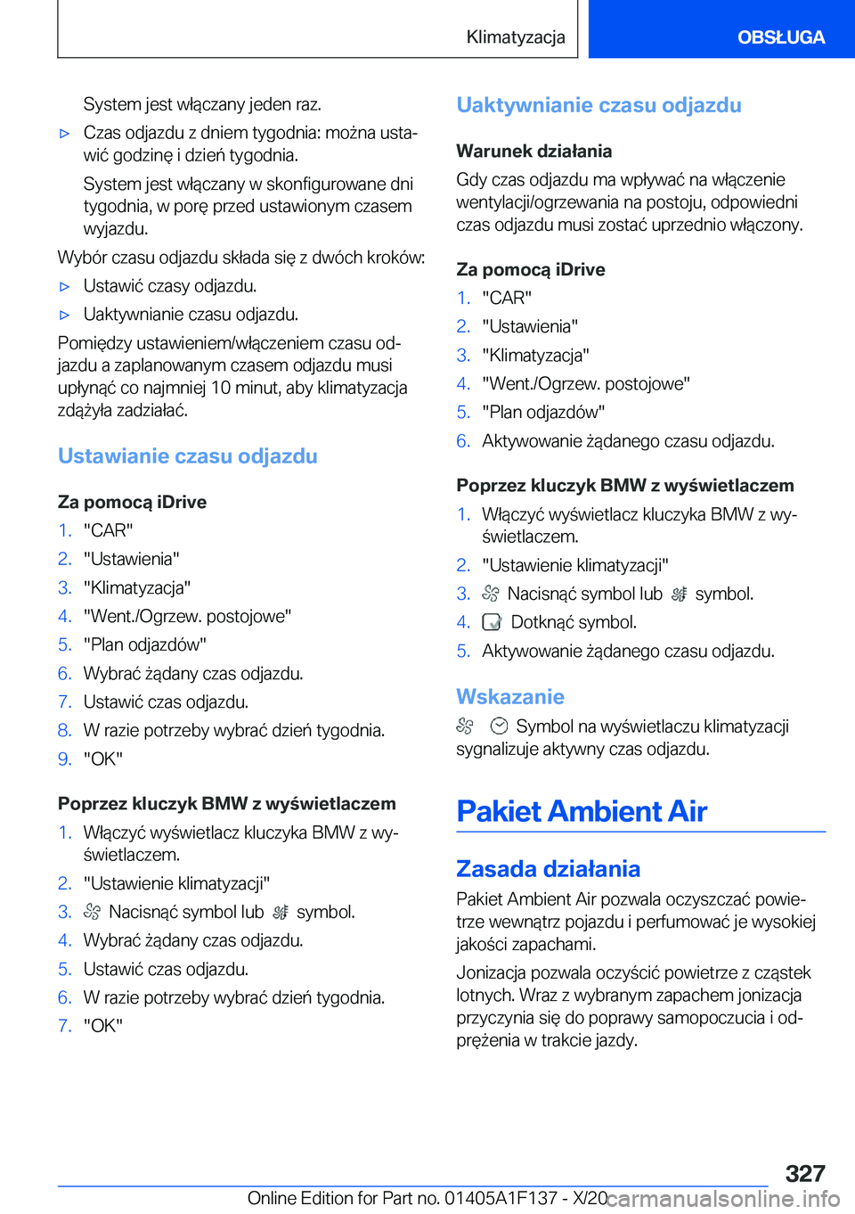 BMW X6 2021  Instrukcja obsługi (in Polish) �S�y�s�t�e�m��j�e�s�t��w�ł�