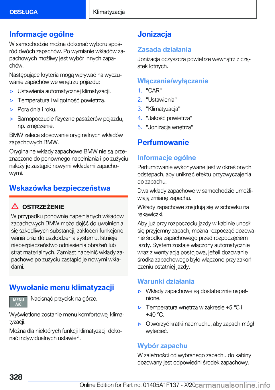 BMW X6 2021  Instrukcja obsługi (in Polish) �I�n�f�o�r�m�a�c�j�e��o�g�