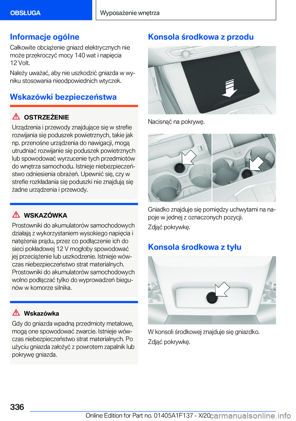 BMW X6 2021  Instrukcja obsługi (in Polish) �I�n�f�o�r�m�a�c�j�e��o�g�