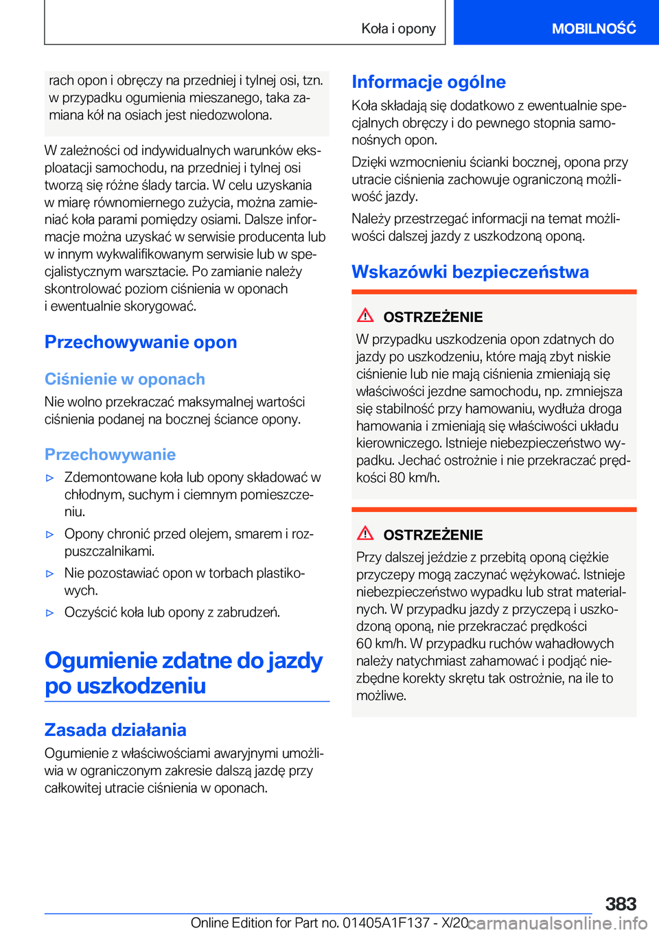 BMW X6 2021  Instrukcja obsługi (in Polish) �r�a�c�h��o�p�o�n��i��o�b�r�