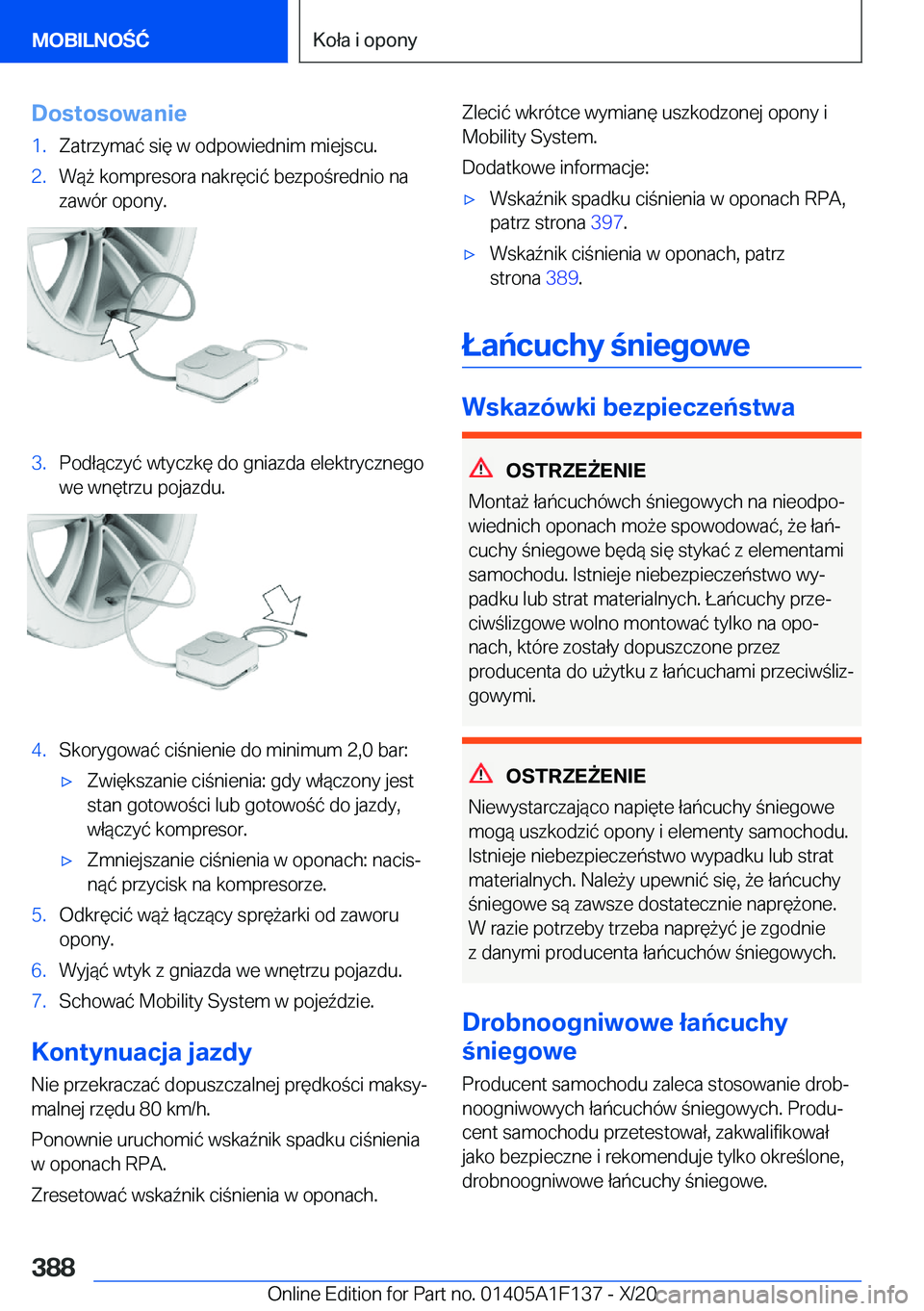 BMW X6 2021  Instrukcja obsługi (in Polish) �D�o�s�t�o�s�o�w�a�n�i�e�1�.�Z�a�t�r�z�y�m�a�