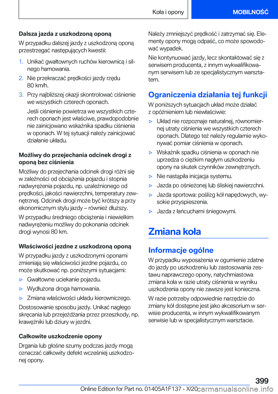 BMW X6 2021  Instrukcja obsługi (in Polish) �D�a�l�s�z�a��j�a�z�d�a��z��u�s�z�k�o�d�z�o�n�ą��o�p�o�n�ą�W��p�r�z�y�p�a�d�k�u��d�a�l�s�z�e�j��j�a�z�d�y��z��u�s�z�k�o�d�z�o�n�
