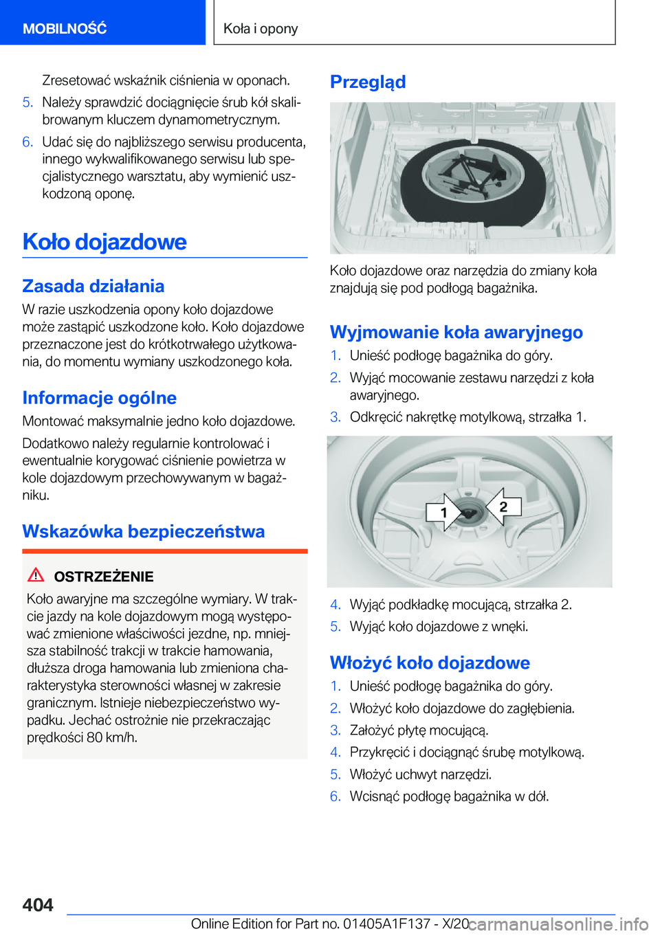 BMW X6 2021  Instrukcja obsługi (in Polish) �Z�r�e�s�e�t�o�w�a�