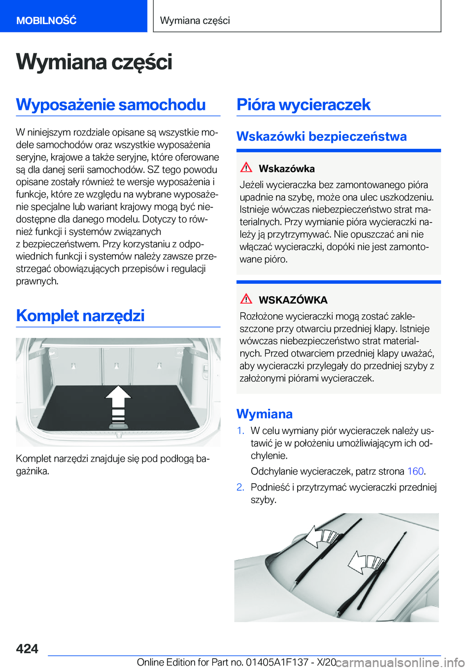 BMW X6 2021  Instrukcja obsługi (in Polish) �W�y�m�i�a�n�a��c�z�