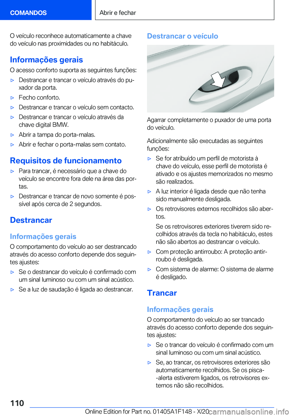 BMW X6 2021  Manual do condutor (in Portuguese) �O��v�e�