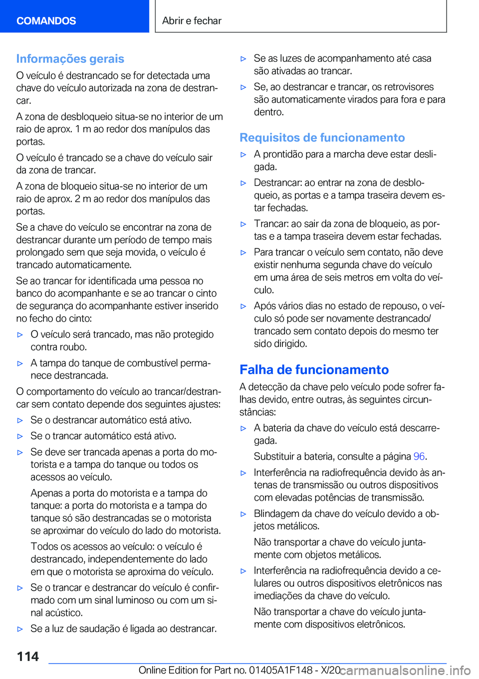 BMW X6 2021  Manual do condutor (in Portuguese) �I�n�f�o�r�m�a�