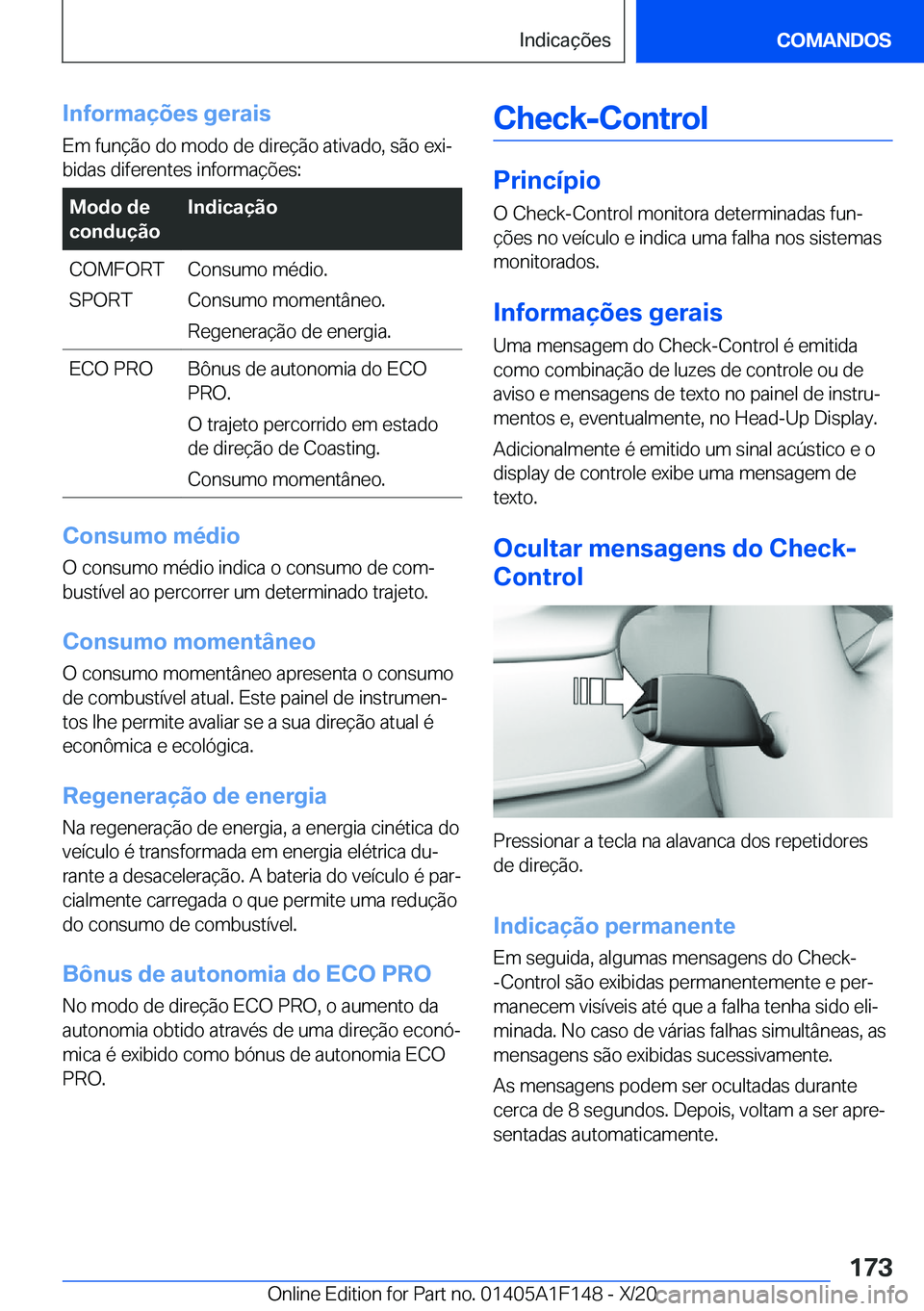 BMW X6 2021  Manual do condutor (in Portuguese) �I�n�f�o�r�m�a�