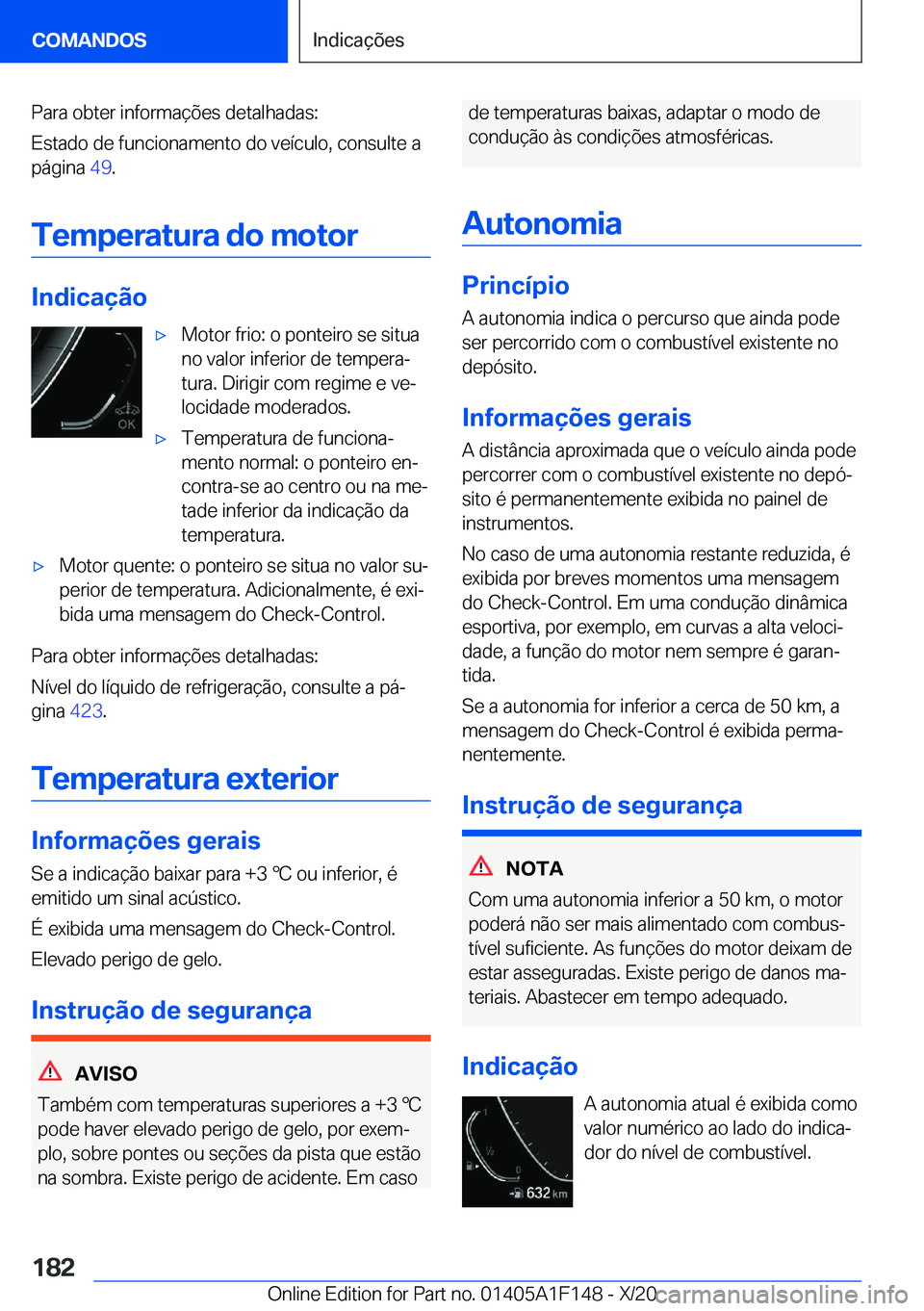 BMW X6 2021  Manual do condutor (in Portuguese) �P�a�r�a��o�b�t�e�r��i�n�f�o�r�m�a�
