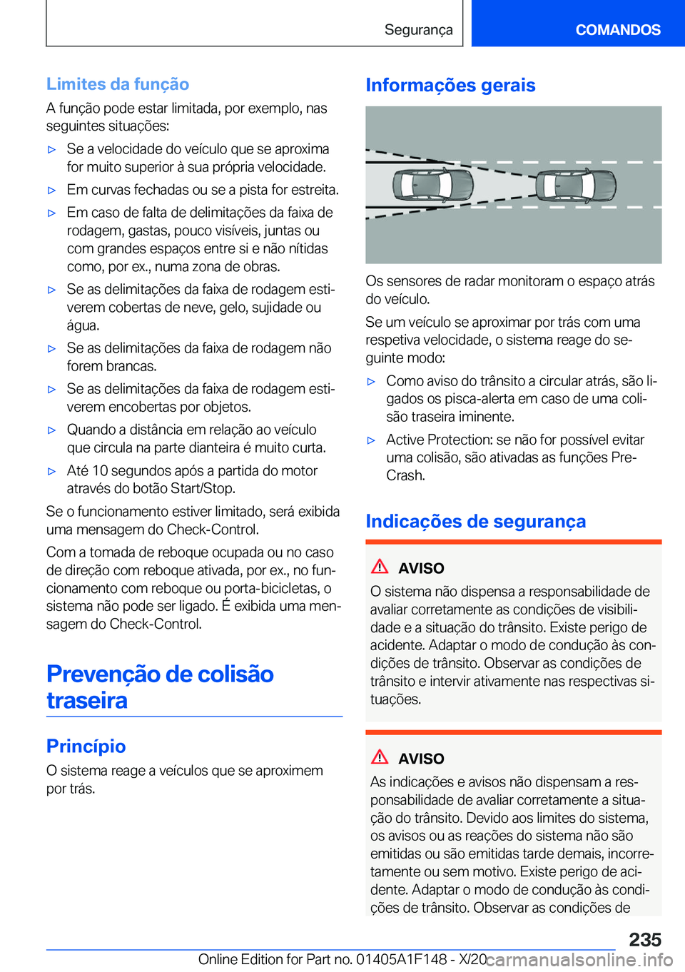 BMW X6 2021  Manual do condutor (in Portuguese) �L�i�m�i�t�e�s��d�a��f�u�n�