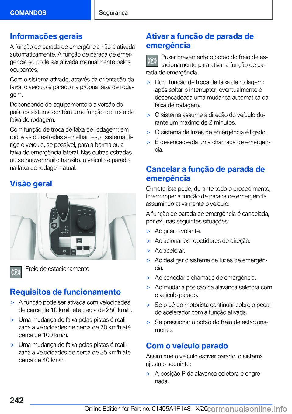 BMW X6 2021  Manual do condutor (in Portuguese) �I�n�f�o�r�m�a�