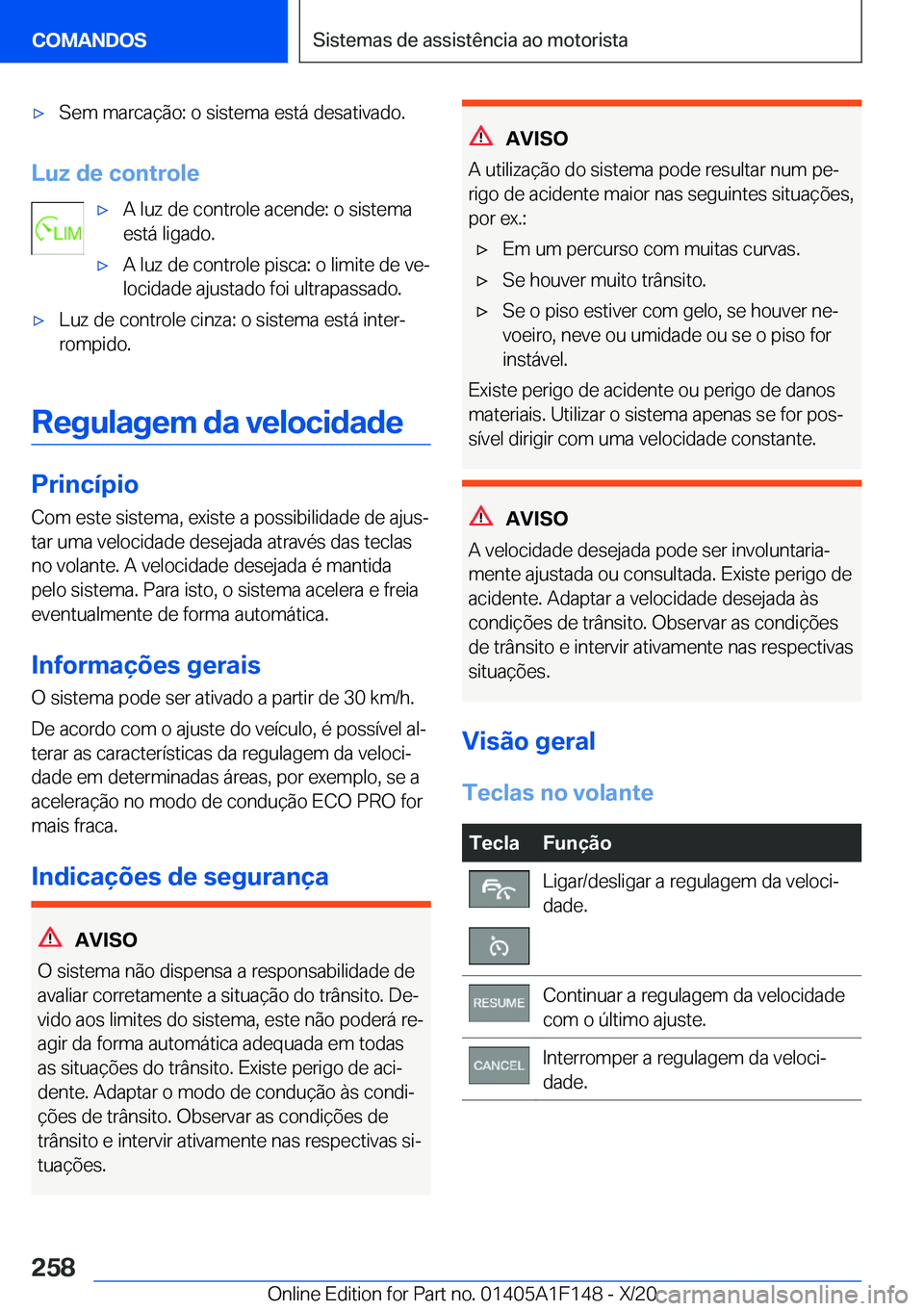 BMW X6 2021  Manual do condutor (in Portuguese) x�S�e�m��m�a�r�c�a�