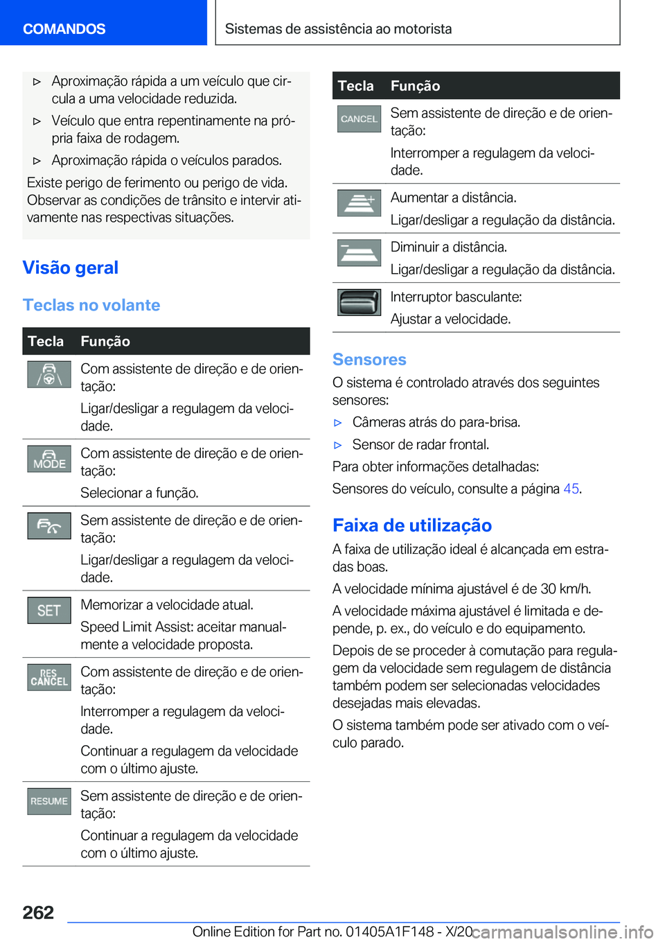 BMW X6 2021  Manual do condutor (in Portuguese) x�A�p�r�o�x�i�m�a�