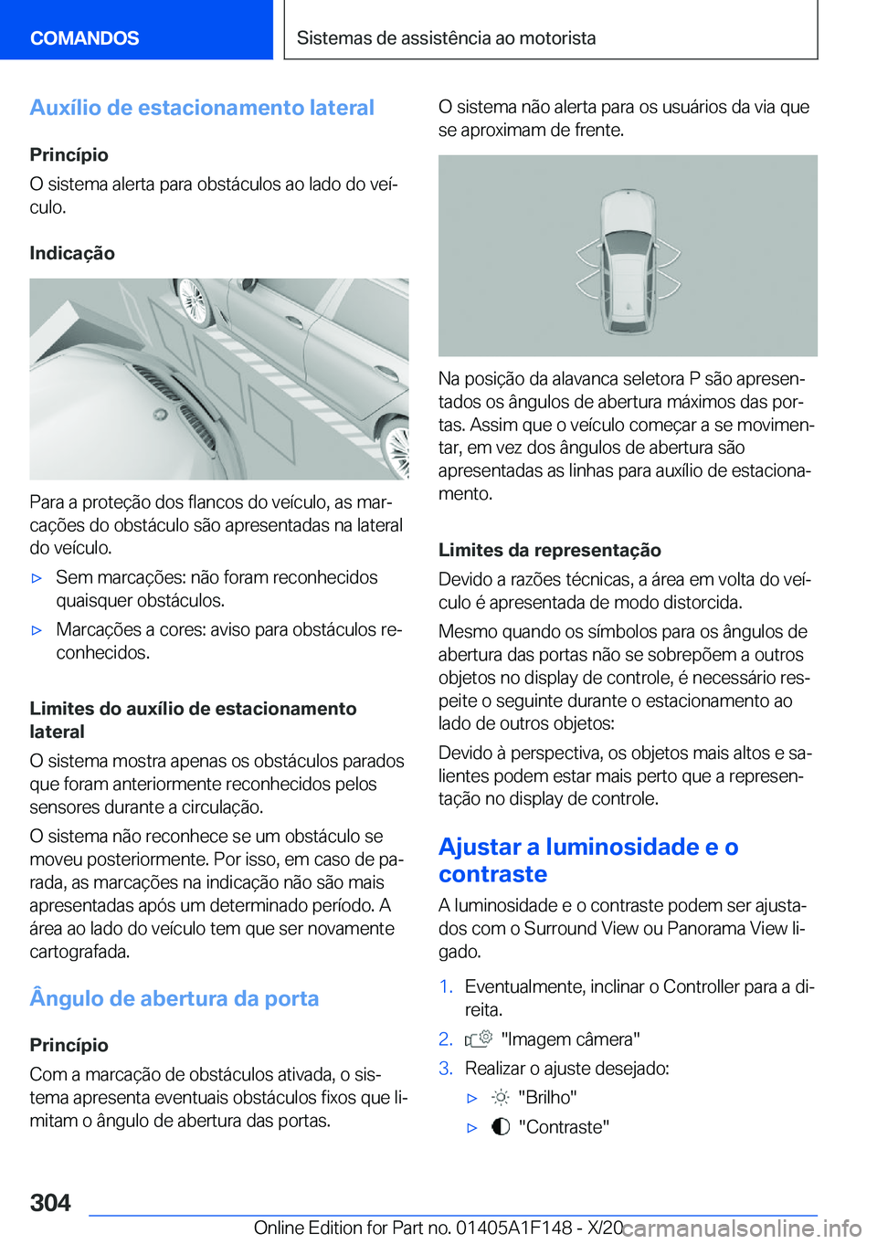 BMW X6 2021  Manual do condutor (in Portuguese) �A�u�x�