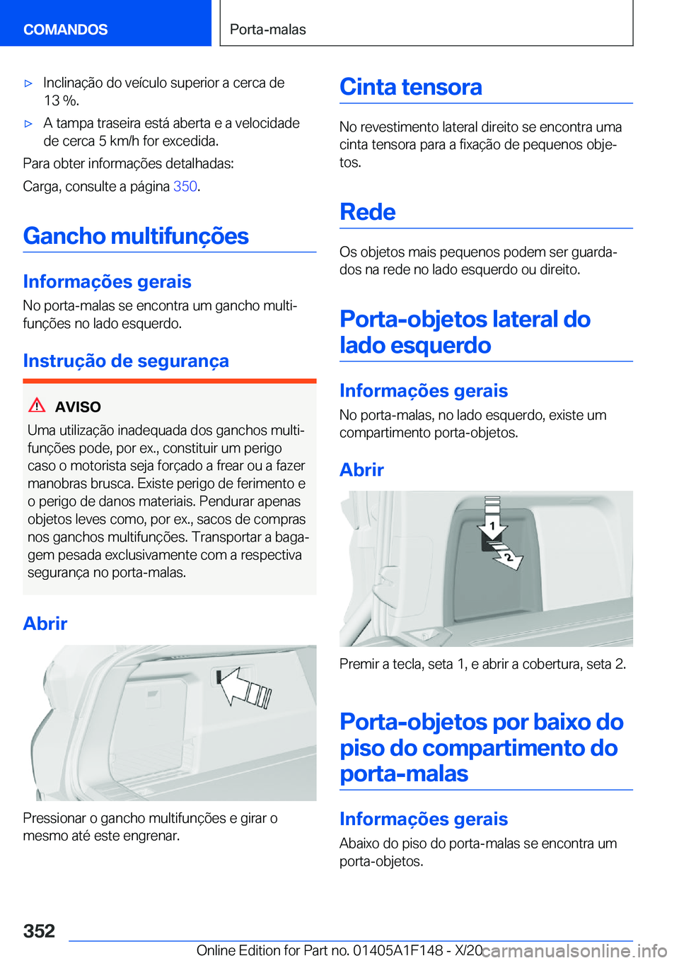BMW X6 2021  Manual do condutor (in Portuguese) x�I�n�c�l�i�n�a�