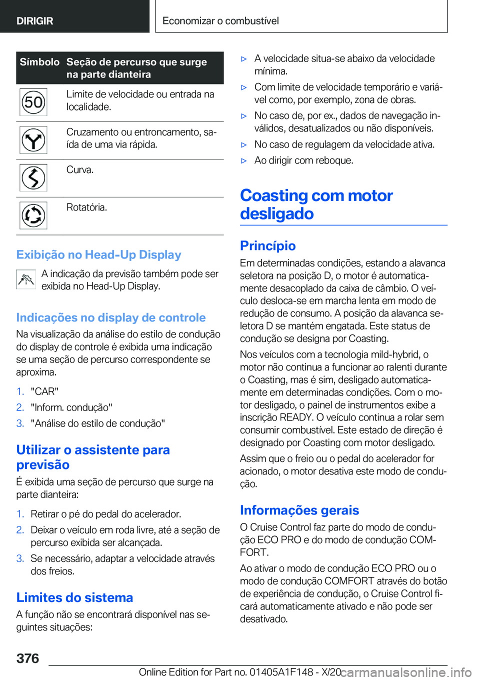 BMW X6 2021  Manual do condutor (in Portuguese) �S�