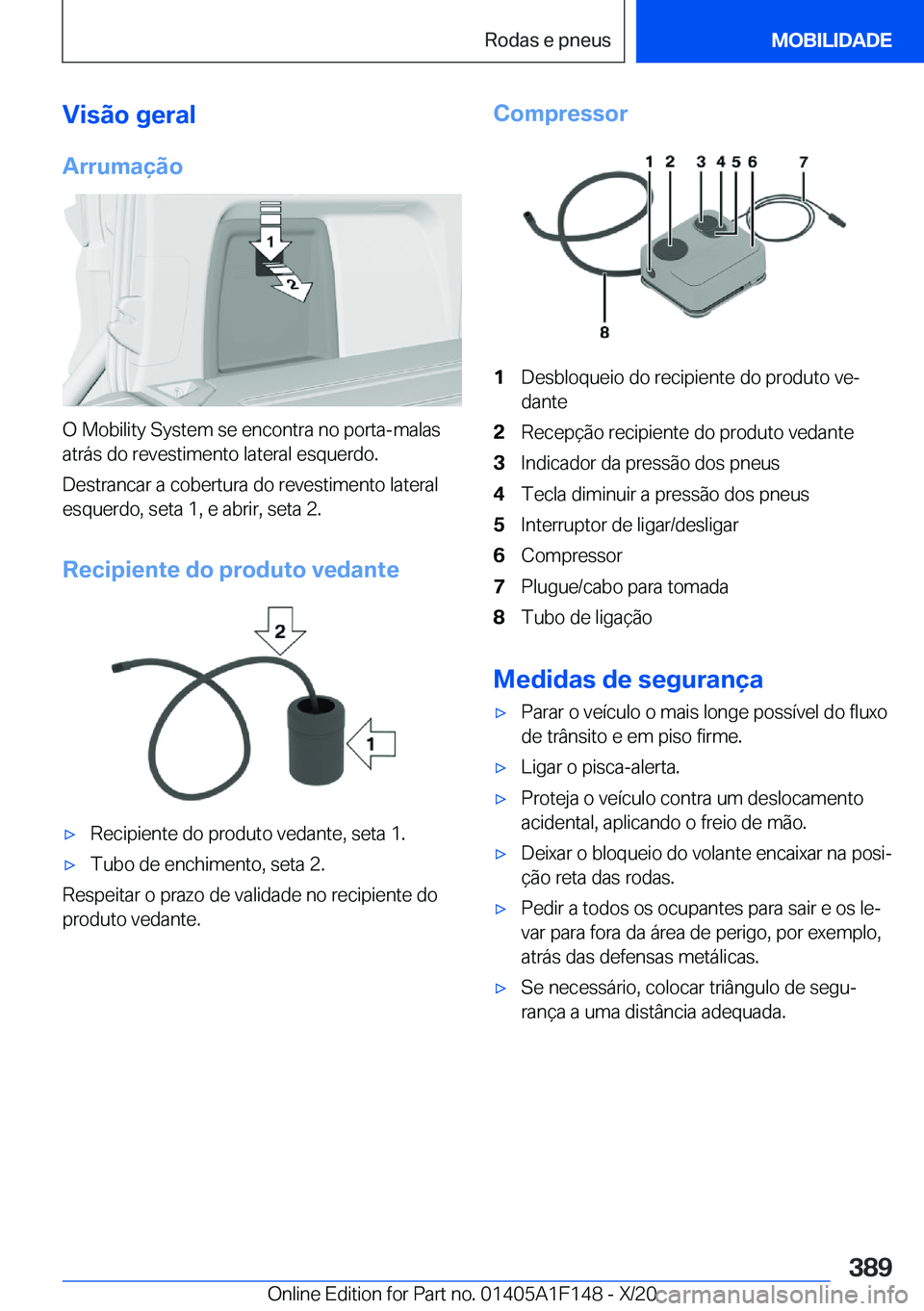 BMW X6 2021  Manual do condutor (in Portuguese) �V�i�s�ã�o��g�e�r�a�l
�A�r�r�u�m�a�