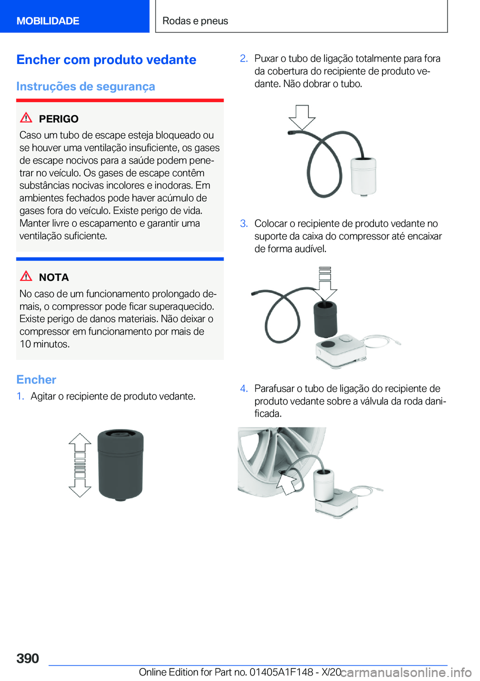 BMW X6 2021  Manual do condutor (in Portuguese) �E�n�c�h�e�r��c�o�m��p�r�o�d�u�t�o��v�e�d�a�n�t�e�I�n�s�t�r�u�