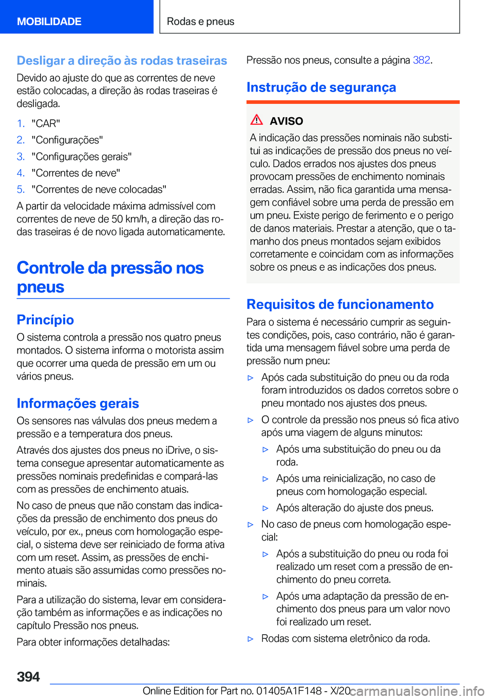 BMW X6 2021  Manual do condutor (in Portuguese) �D�e�s�l�i�g�a�r��a��d�i�r�e�