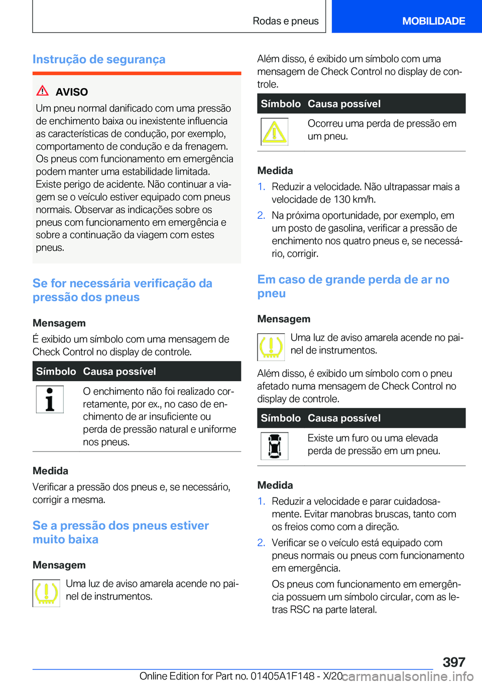 BMW X6 2021  Manual do condutor (in Portuguese) �I�n�s�t�r�u�