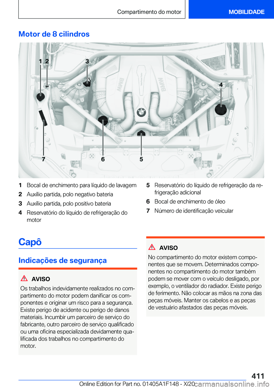 BMW X6 2021  Manual do condutor (in Portuguese) �M�o�t�o�r��d�e��8��c�i�l�i�n�d�r�o�s�1�B�o�c�a�l��d�e��e�n�c�h�i�m�e�n�t�o��p�a�r�a��l�