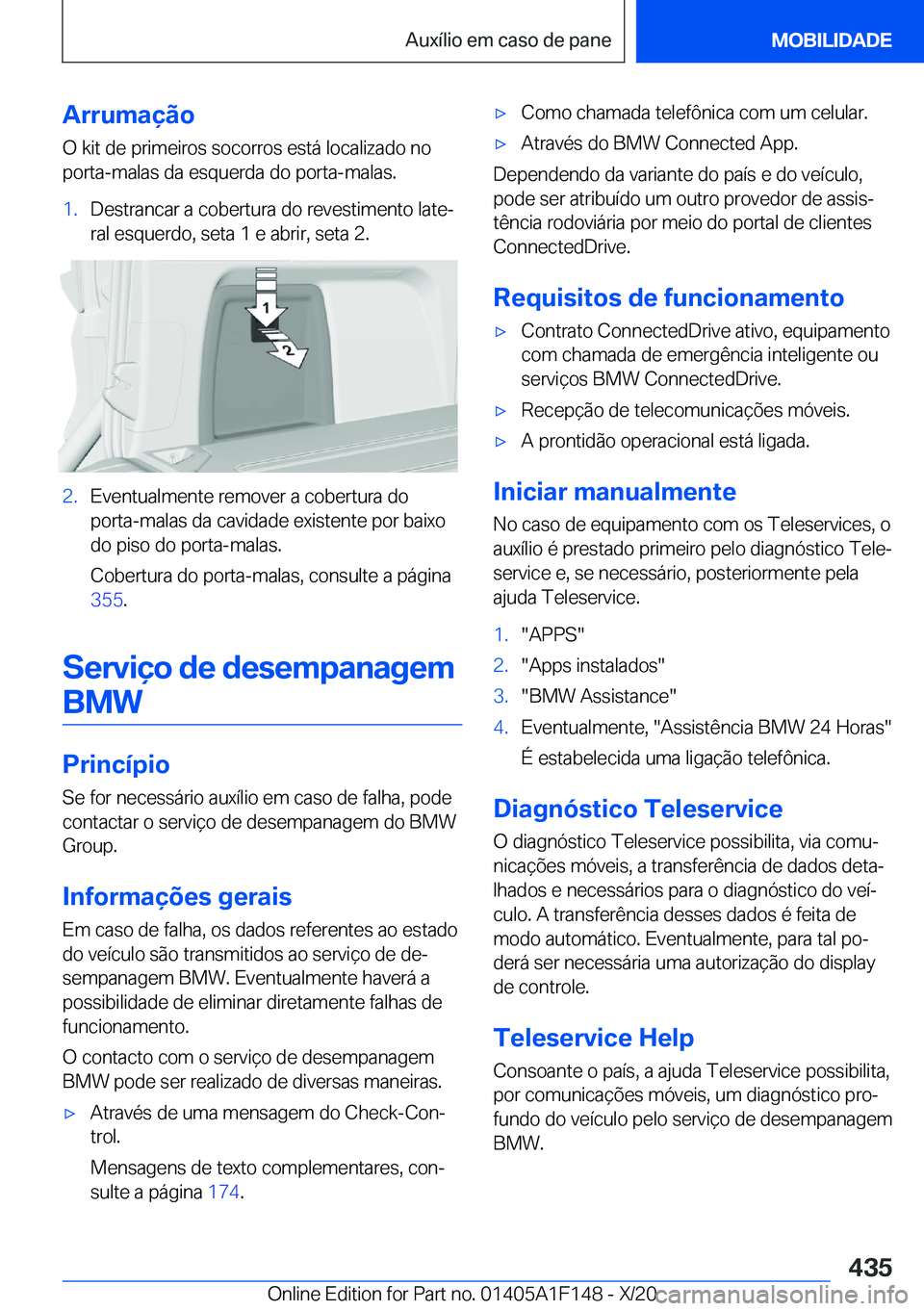 BMW X6 2021  Manual do condutor (in Portuguese) �A�r�r�u�m�a�