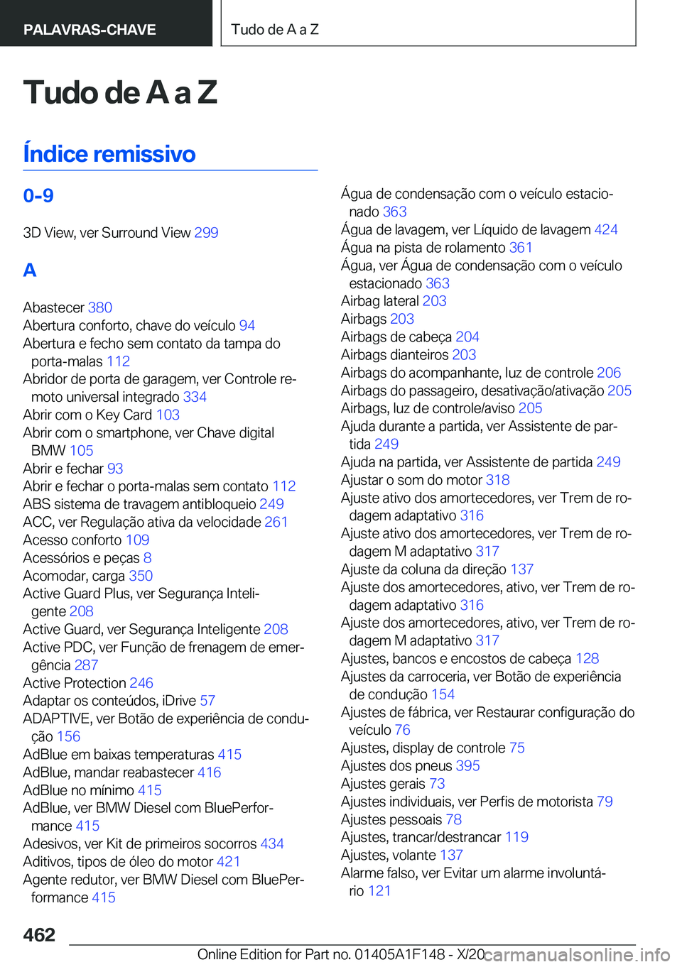 BMW X6 2021  Manual do condutor (in Portuguese) �T�u�d�o��d�e��A��a��Z
�