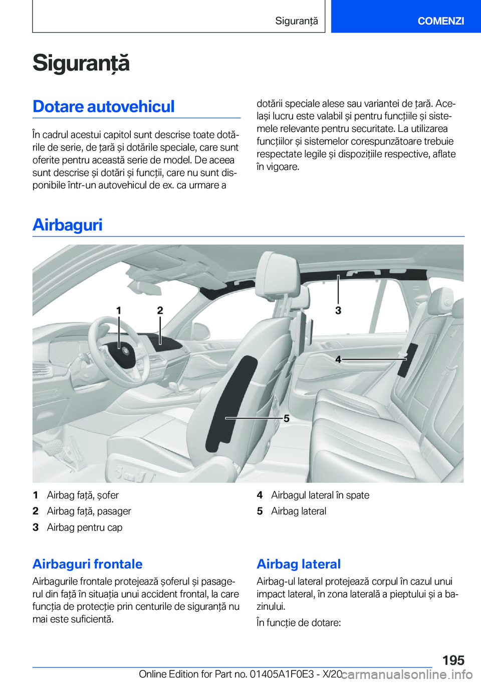 BMW X6 2021  Ghiduri De Utilizare (in Romanian) �S�i�g�u�r�a�n�