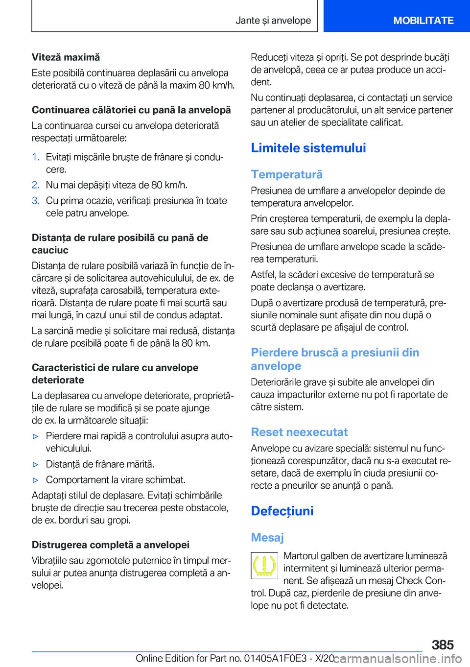 BMW X6 2021  Ghiduri De Utilizare (in Romanian) �V�i�t�e�z�