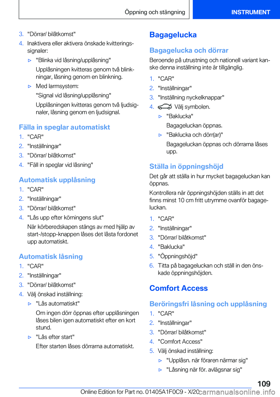 BMW X6 2021  InstruktionsbÖcker (in Swedish) �3�.��D�