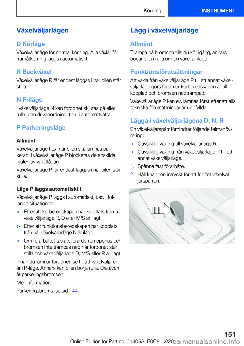 BMW X6 2021  InstruktionsbÖcker (in Swedish) �V�ä�x�e�l�v�ä�l�j�a�r�l�ä�g�e�n�D��K�