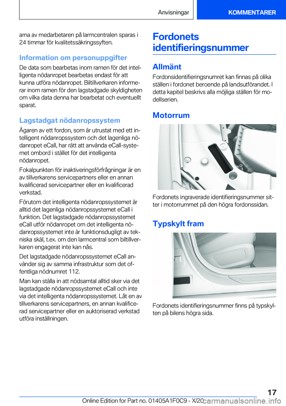 BMW X6 2021  InstruktionsbÖcker (in Swedish) �a�r�n�a��a�v��m�e�d�a�r�b�e�t�a�r�e�n��p�å��l�a�r�m�c�e�n�t�r�a�l�e�n��s�p�a�r�a�s��i�2�4��t�i�m�m�a�r��f�