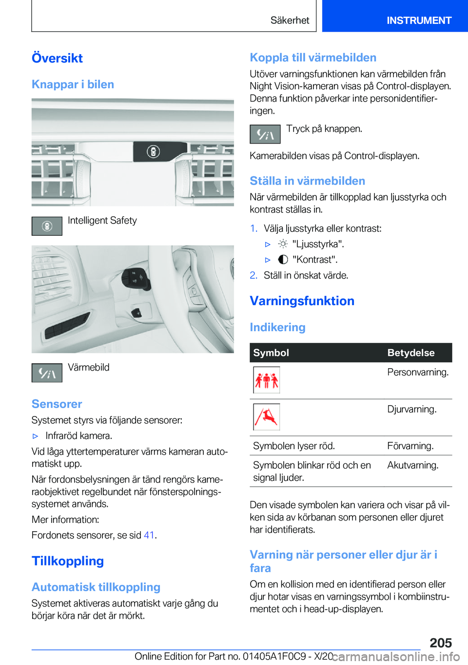 BMW X6 2021  InstruktionsbÖcker (in Swedish) �