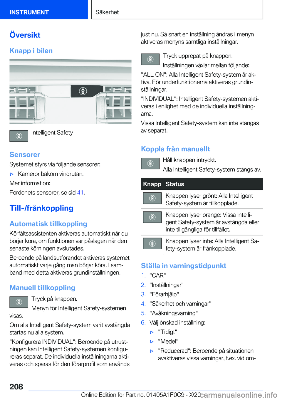 BMW X6 2021  InstruktionsbÖcker (in Swedish) �