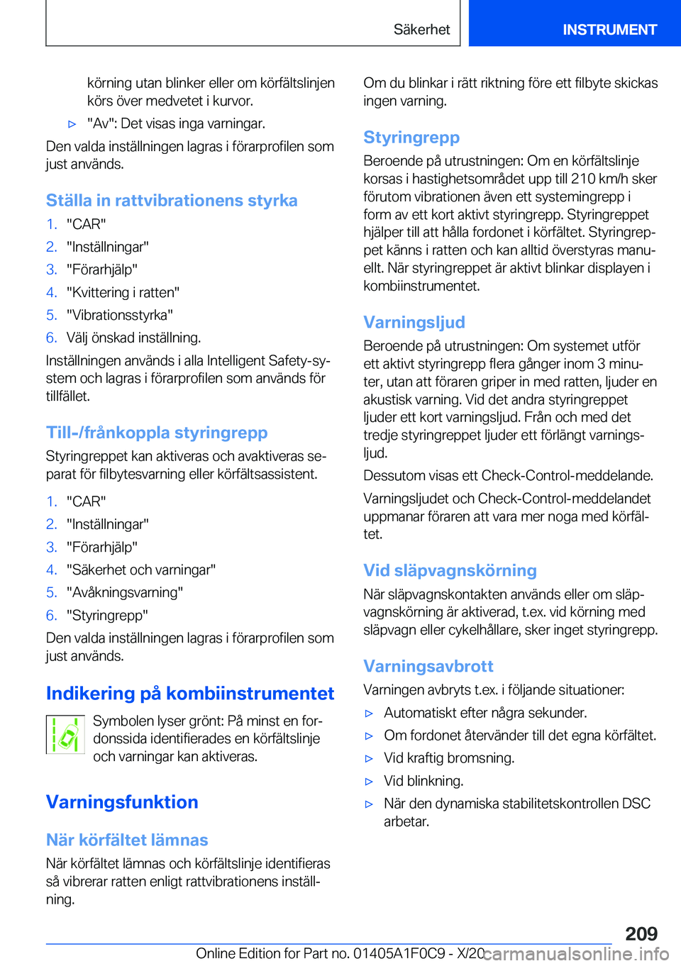 BMW X6 2021  InstruktionsbÖcker (in Swedish) �k�